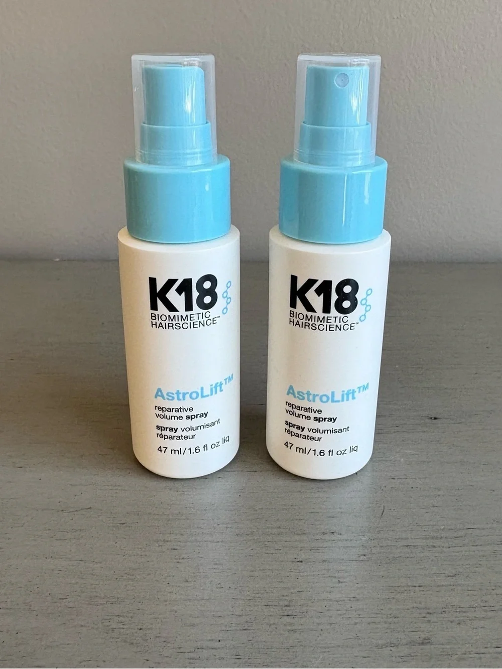 K18 Biomimetic Hair Science Astro Lift Reparative Volume Spray 1.6 Fl Oz NEW x2